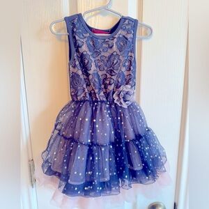 Betsey Johnson blue tulle dress, 3T